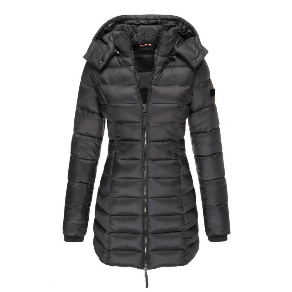 Dikke en warme slimfit winterjas met capuchon Dames Winter Jas - Regular fit - Belle Couture - Essential Warmte