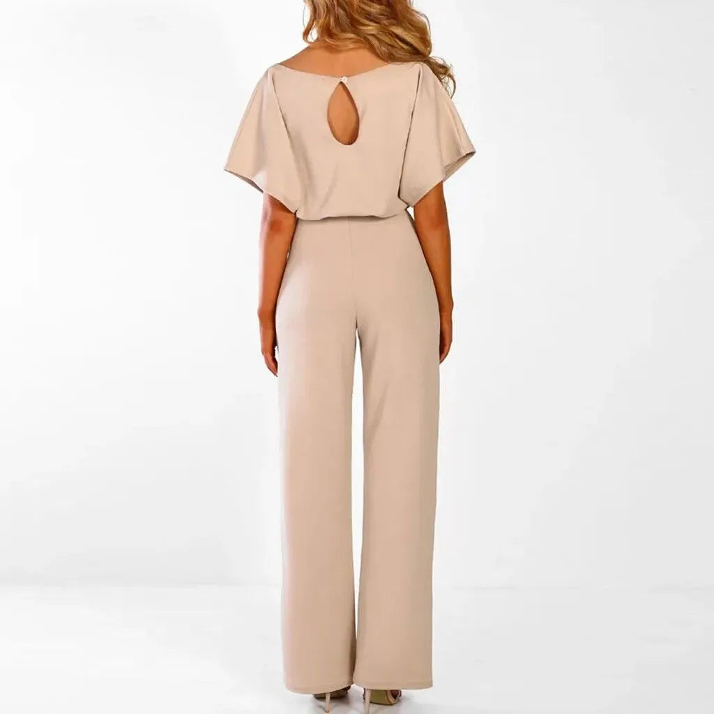 Stijlvolle Jumpsuit met Tailleband - Visconte