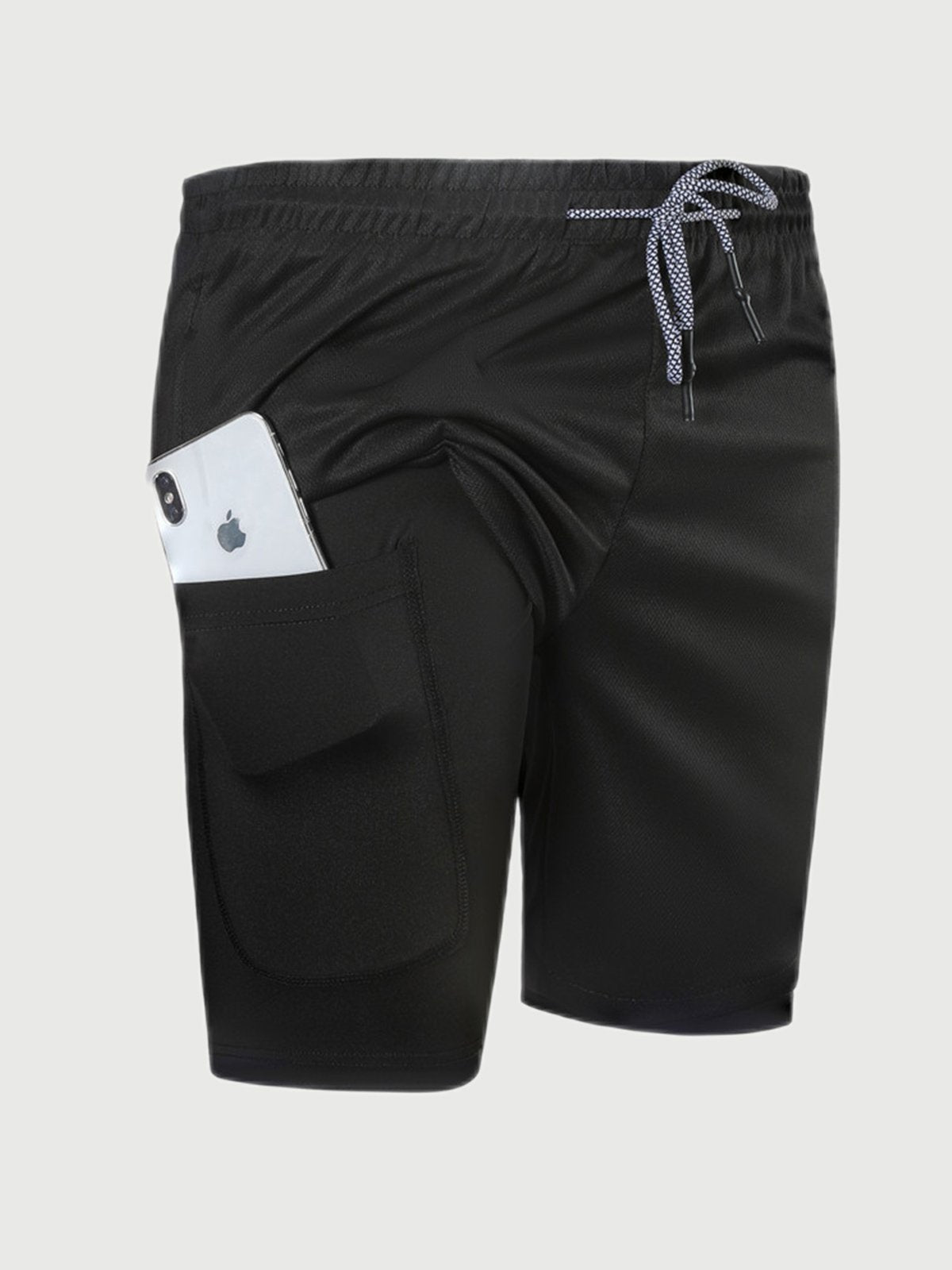 SportFit - 2 in 1 Mesh Korte Broek met Voering