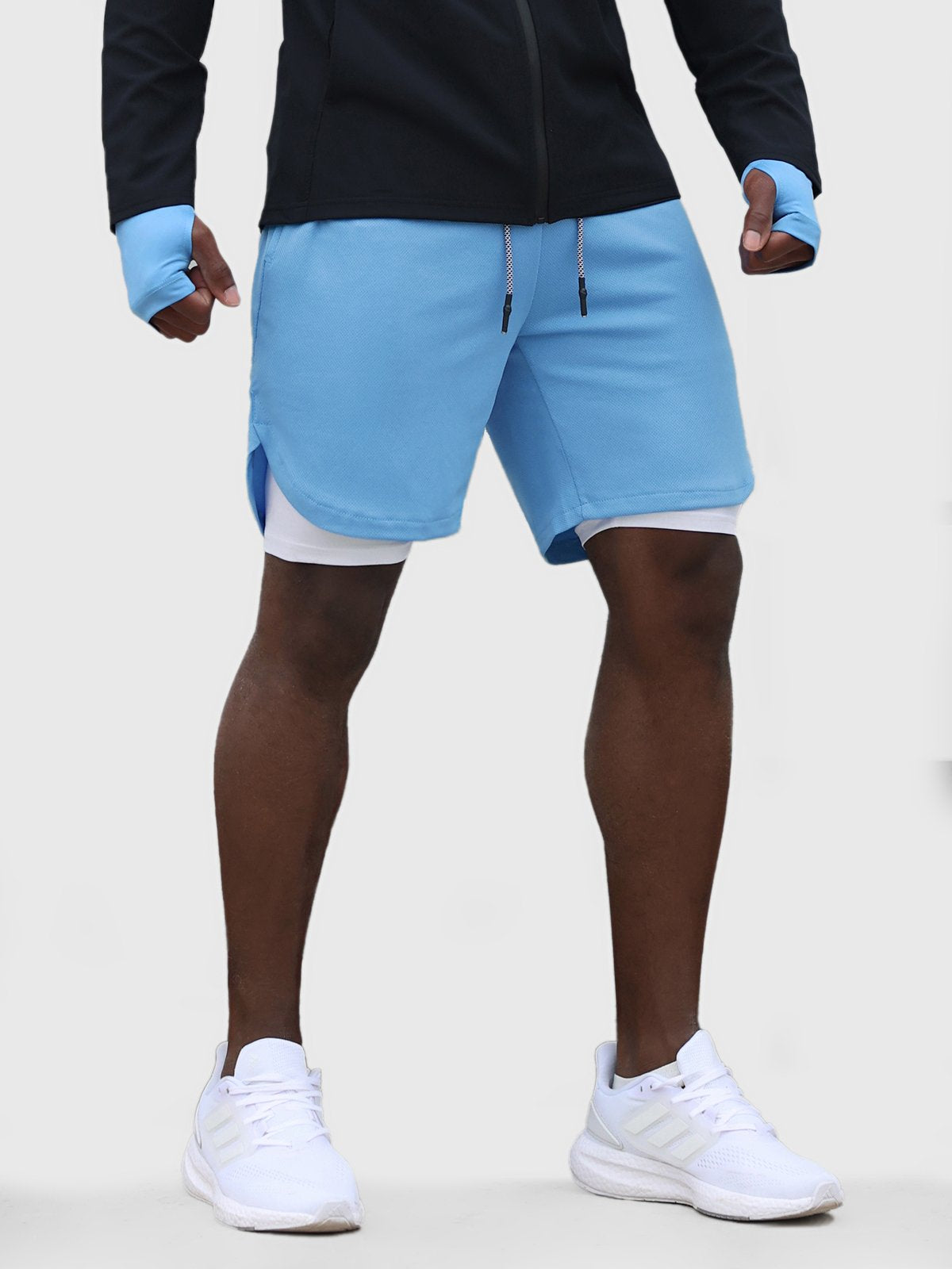 SportFit - 2 in 1 Mesh Korte Broek met Voering
