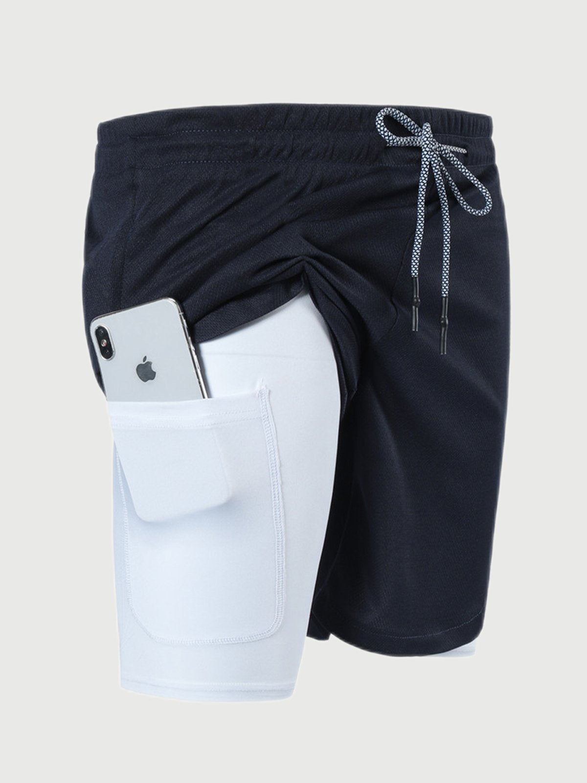 SportFit - 2 in 1 Mesh Korte Broek met Voering
