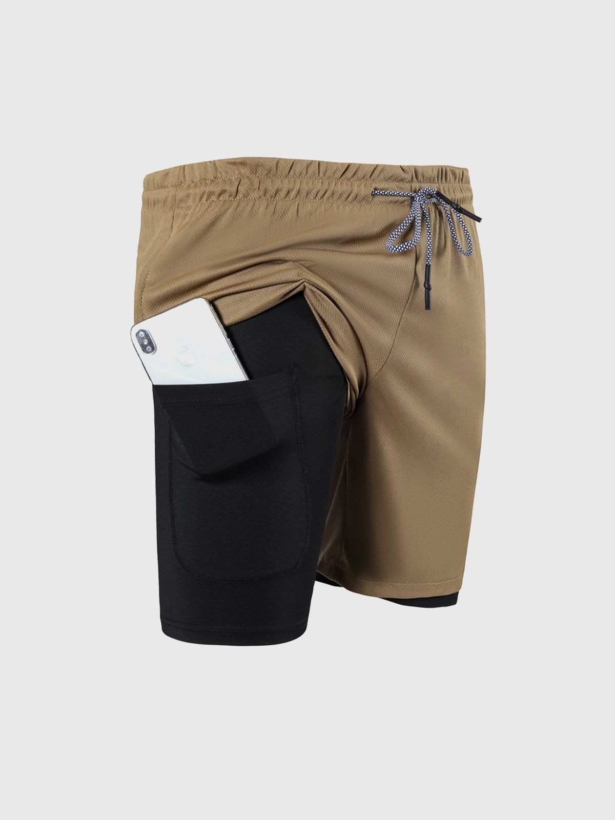 SportFit - 2 in 1 Mesh Korte Broek met Voering