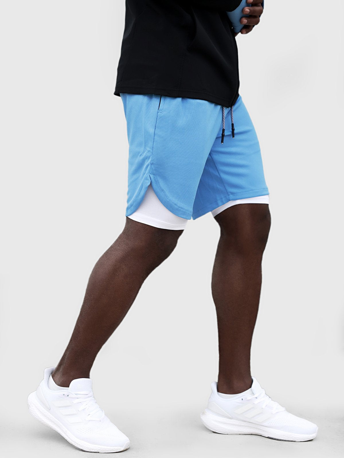 SportFit - 2 in 1 Mesh Korte Broek met Voering