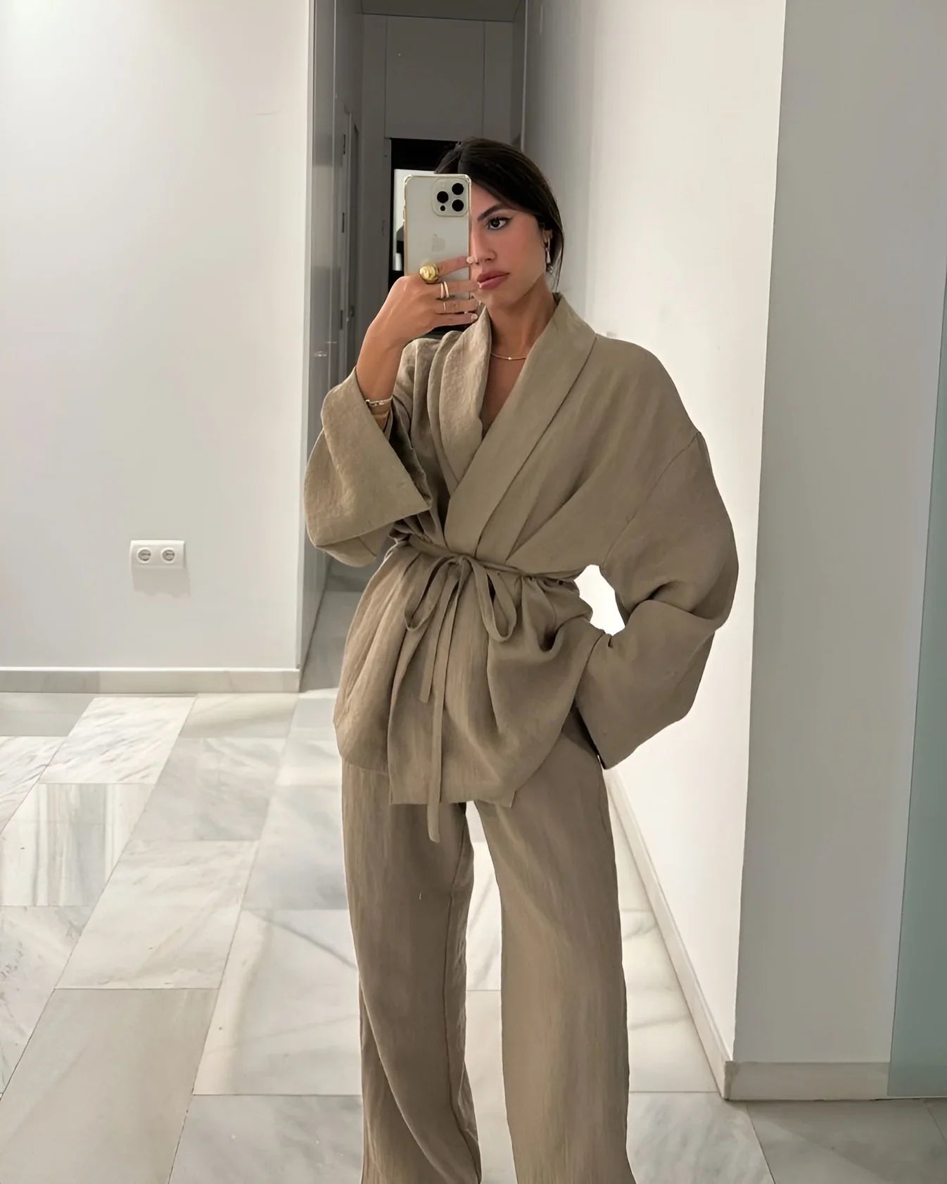 NALANI | Linnen Kimono Set - Comfy, Trendy & Chic