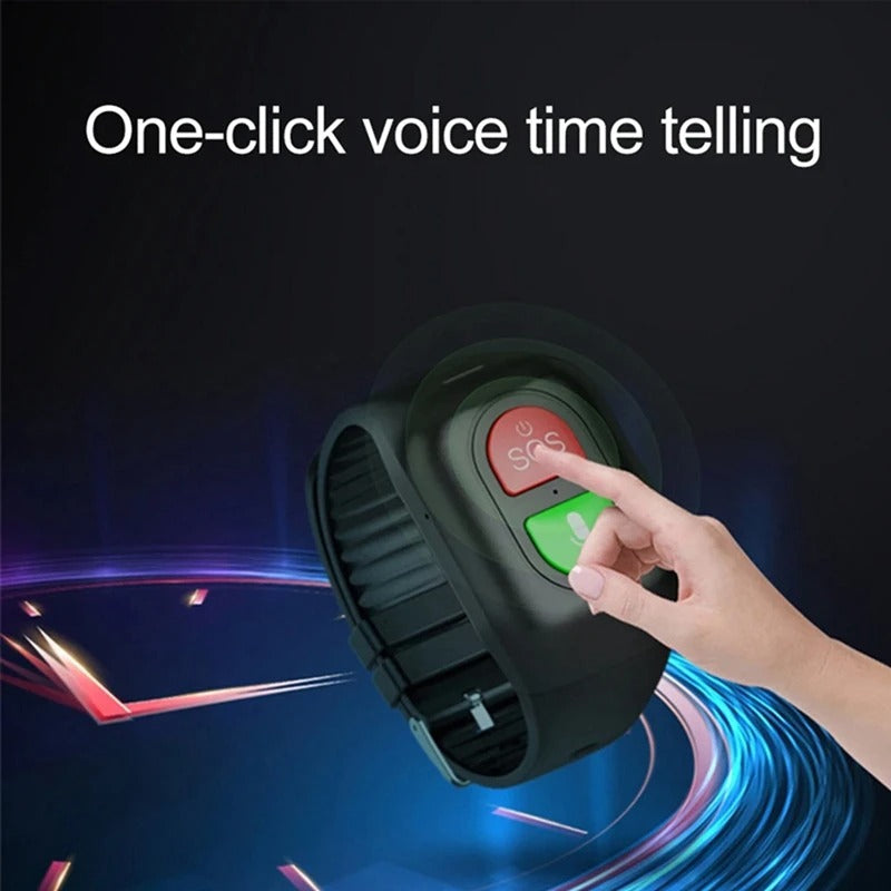 SeniorSafe 4G Watch - Senioren Smartwatch met GPS en 4G – SOS‑alarm, Gezondheidsmonitor & Locatietracking