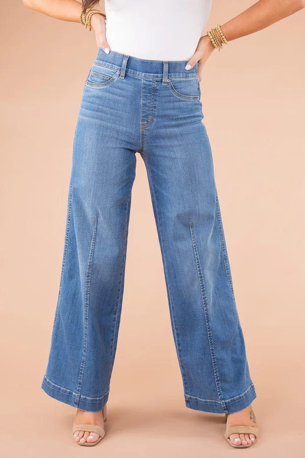 Flared Jeans met Hoge Taille Dames - Slimfit - Vintage Charme - Essential Elegance