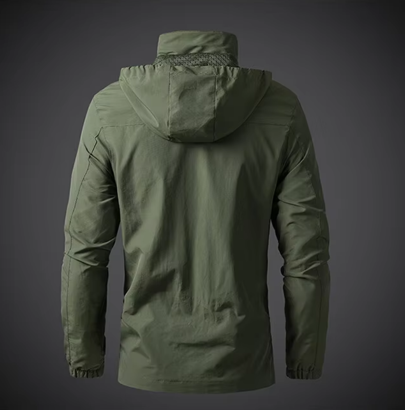 Stormvale Waterdicht en Winddicht Herenjack - Outdoorjas met Meerdere Ritszakken voor Wandelen en Stad - Regenjas Heren in 5 Kleuren, tot 5XL