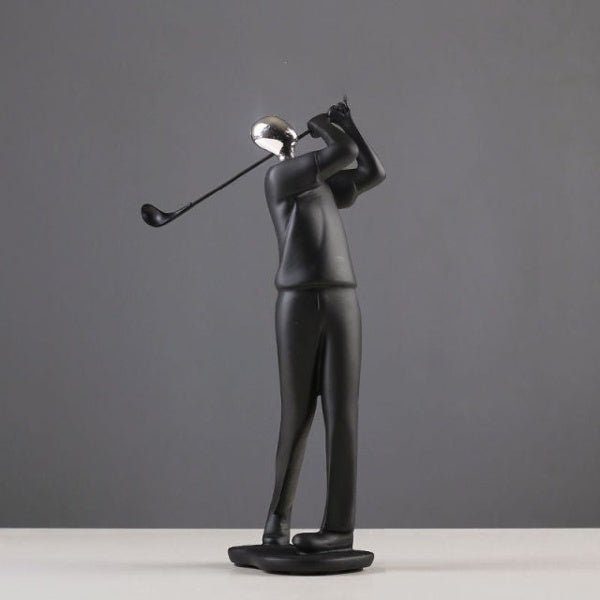 Minimalistisch Sport Beeldje Van Resin – Moderne Sculptuur