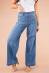 Flared Jeans met Hoge Taille Dames - Slimfit - Vintage Charme - Essential Elegance