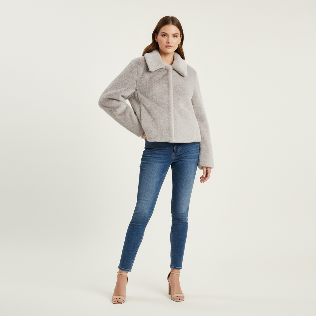 Visconte Dames Herfstjas – Lange Bruine Jas met Revers, Knopen en Losse Pasvorm, Elegant voor Najaar en Winter