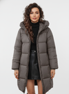 Visconte | Dames Lange Wintercoat | Waterdicht Dons Gevoerd, capuchon, effenkleurige mid-length wintercoat