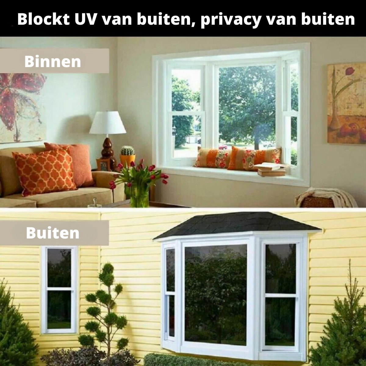 ClearView Privacy folie - Volledig privacy en zonwerend!