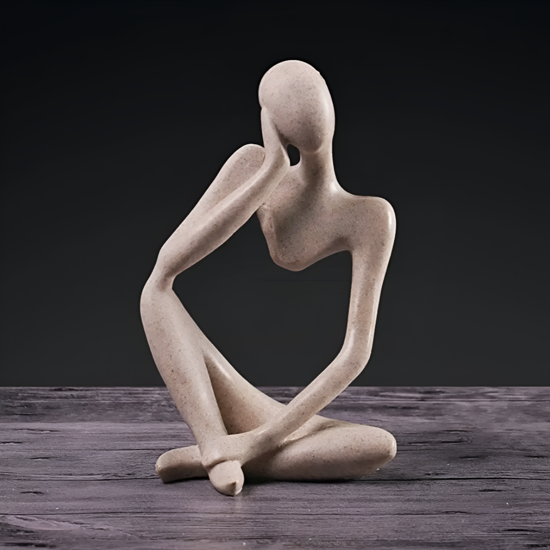 Abstrakte Sculptuur "De Denker" – Tijdloze Elegantie voor jouw Interieur