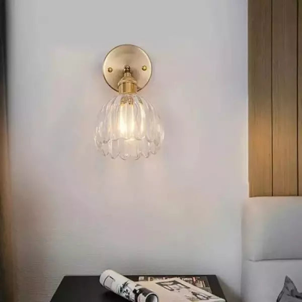 Vintage wandverlichting | Tulpvormig glas | Bloemknop ontwerp | Retro stijl | Tijdloze elegantie | Zacht warm licht | Metaal en glas | E26/E27 fitting | Nicht dimbaar | Geschikt voor elke kamer
