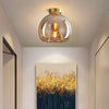 Rookglas Plafondlamp Met Retro Look – Moderne Sfeerlamp