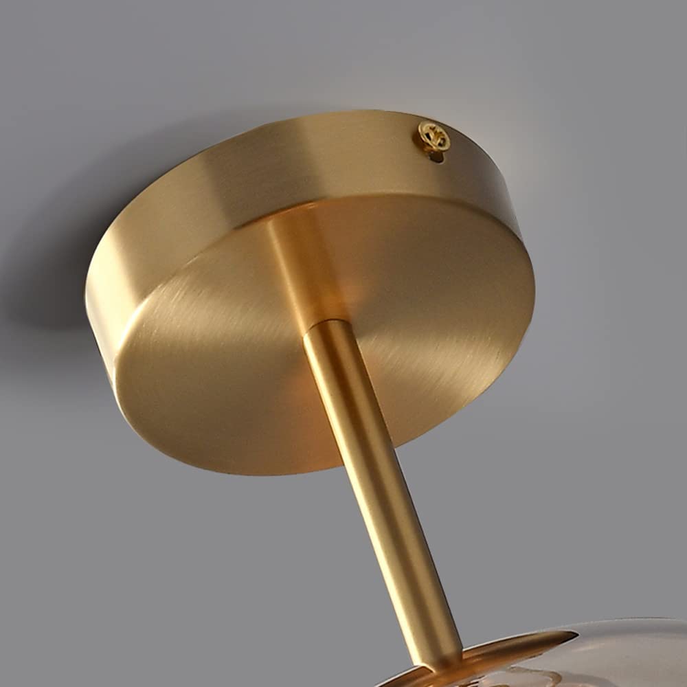 Rookglas Plafondlamp Met Retro Look – Moderne Sfeerlamp