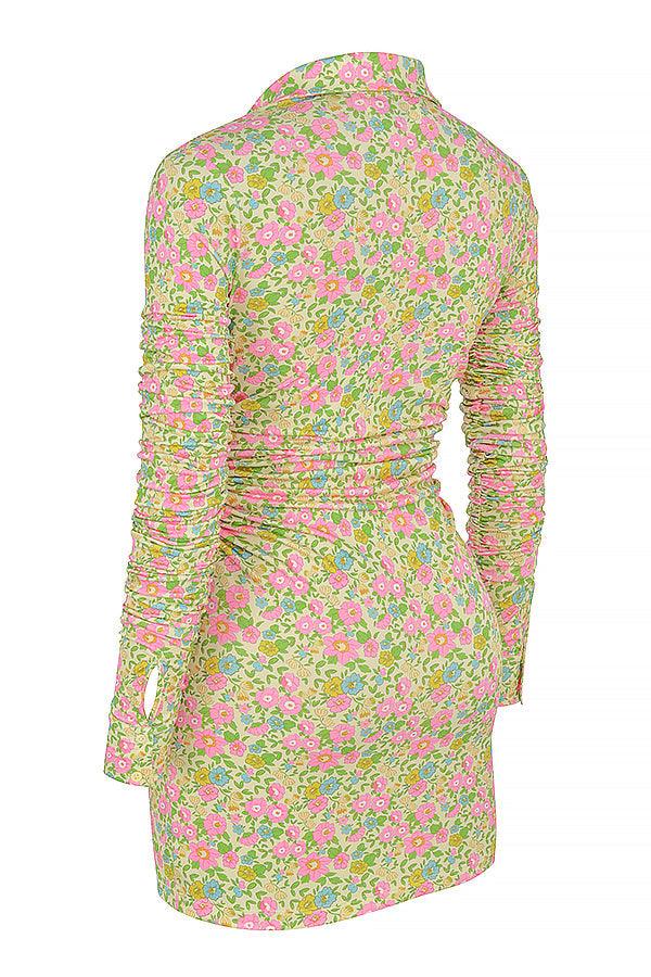 Vintage Bloemen Mini Shirtjurk