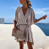 GITA | Chique Mini Jurk Voor Dames Met V-Hals - Zomers, Elegant & Luxe