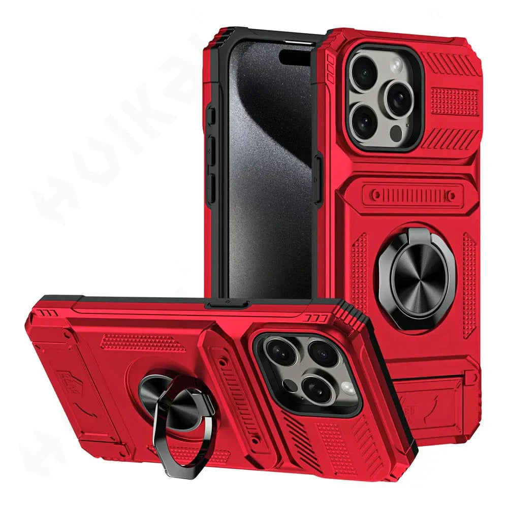 Ultrashok | Schokbestendige iPhone Magneetring Kaarthouder Hoes