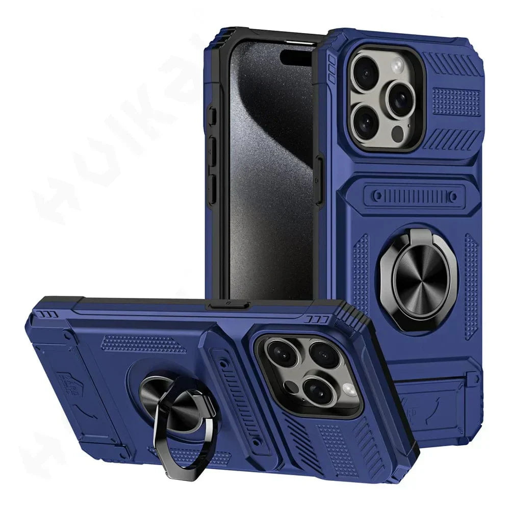 Ultrashok | Schokbestendige iPhone Magneetring Kaarthouder Hoes