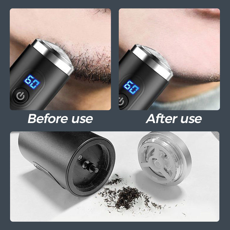 BestShaver™ | Mini Waterbestendig Digitale Scheerapparaat | Man/Vrouw/Unisex | Zwart/Blauw