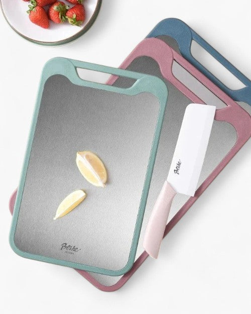 Double Sided Stainless Steel Cutting Board