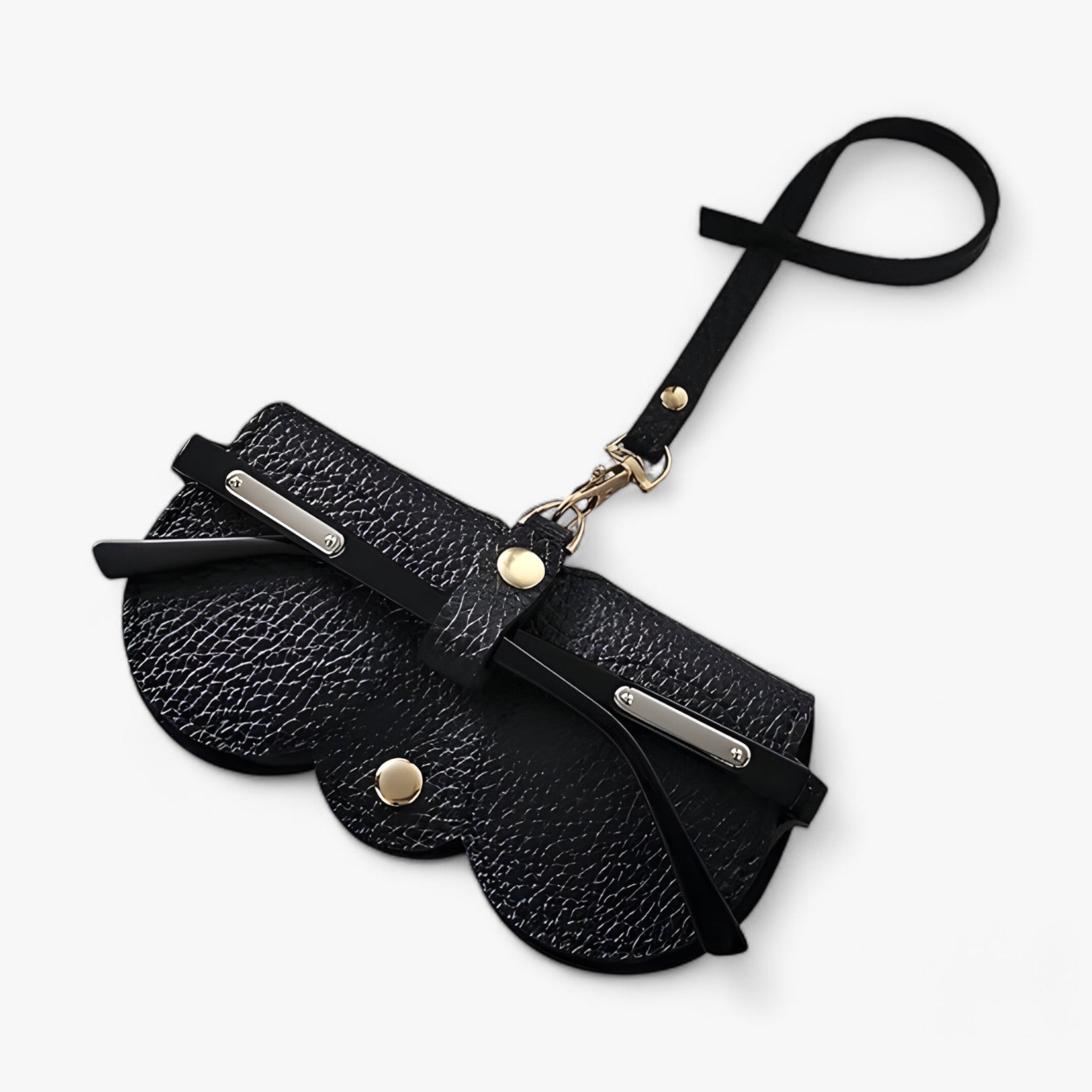 Sun Cover™ - Leren etui met kliksluiting voor bril