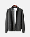 Merinowollen Luxe Overshirt met Knopen - Grafiet