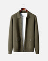 Merinowollen Luxe Overshirt met Knopen - Olijf