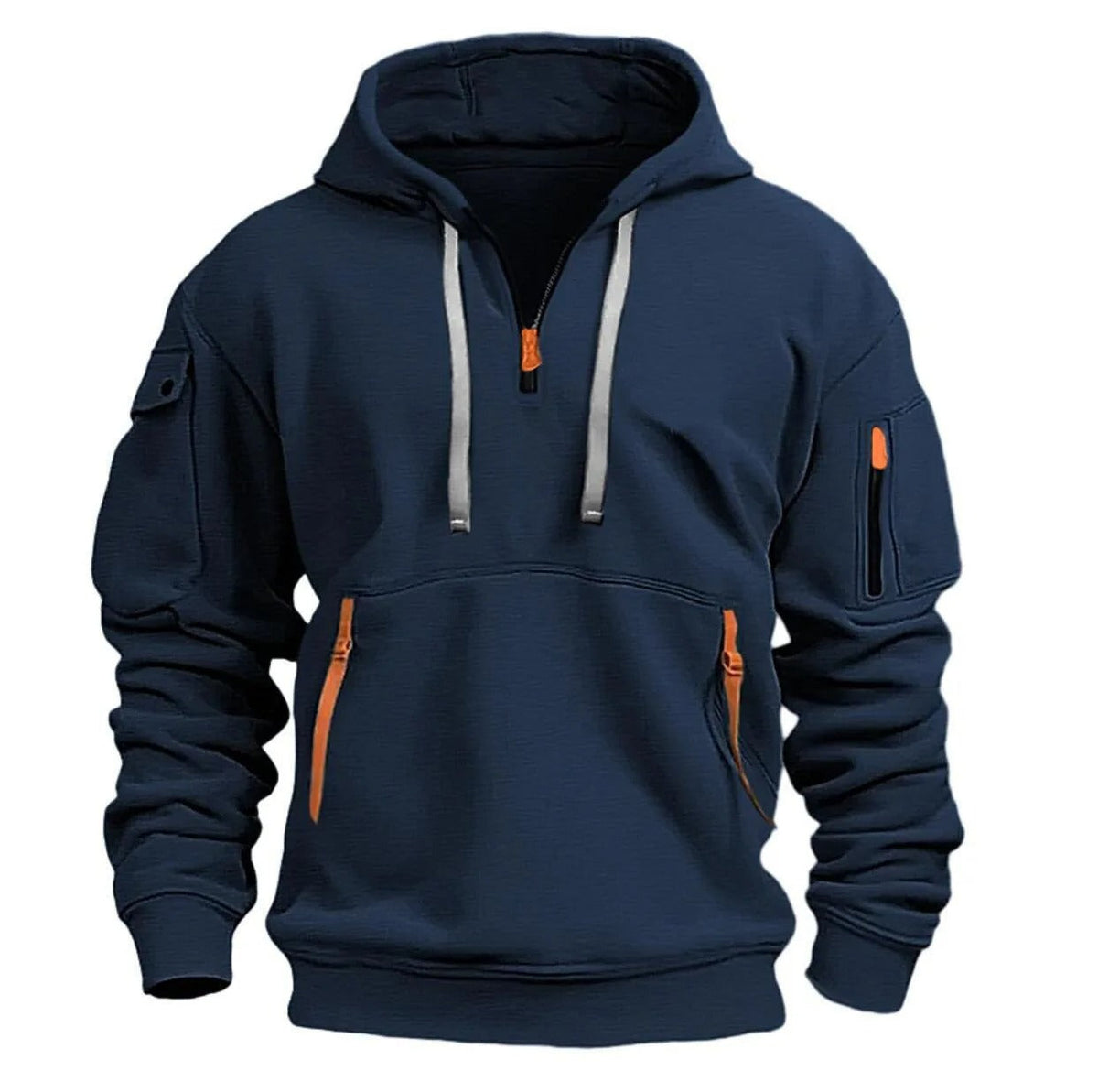 Northbay Heren Fleece Hoodie met Rits en Meerdere Zakken - Warm Fleecevest met Verstelbare Capuchon - In 4 Kleuren, Maat S tot 3XL