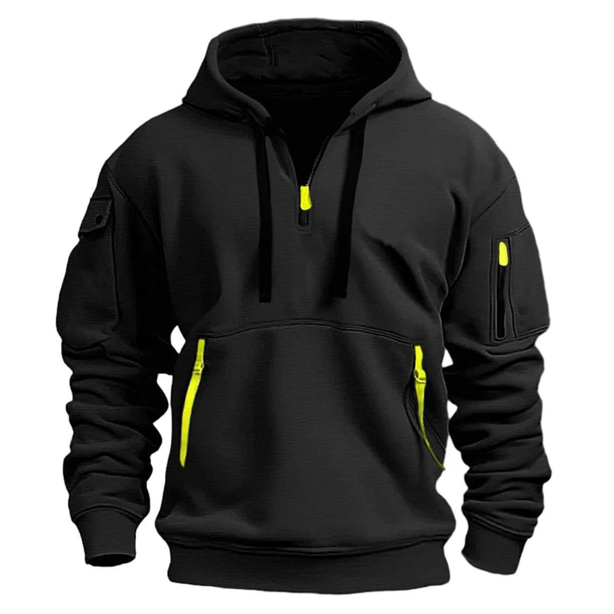 Northbay Heren Fleece Hoodie met Rits en Meerdere Zakken - Warm Fleecevest met Verstelbare Capuchon - In 4 Kleuren, Maat S tot 3XL