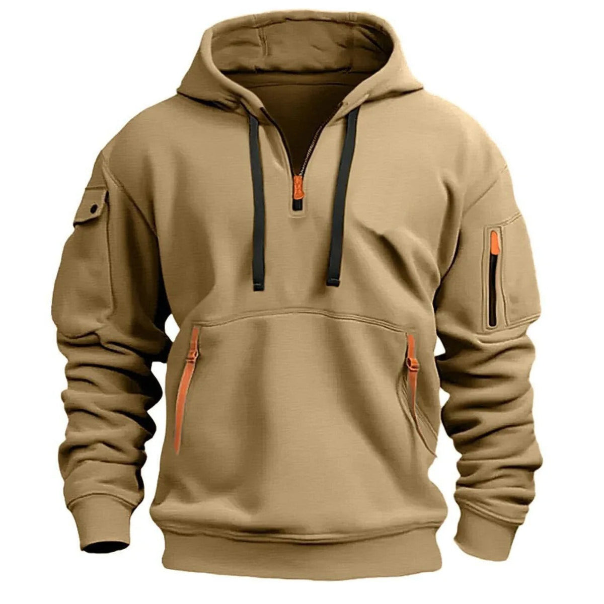 Northbay Heren Fleece Hoodie met Rits en Meerdere Zakken - Warm Fleecevest met Verstelbare Capuchon - In 4 Kleuren, Maat S tot 3XL