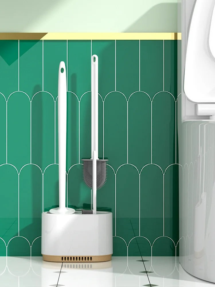 Silico Toiletborstel | Siliconen Wc Borstel | Duurzaam en Efficiënt | Wandmontage of Vrijstaand