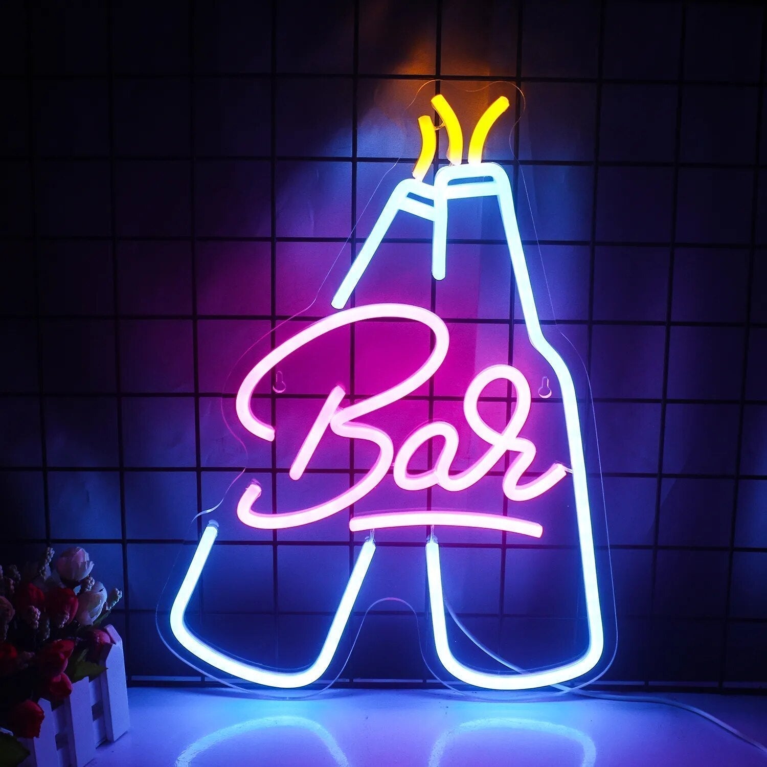 LED Neon Muurbord CocktailGlow - Perfecte Decoratie voor Feesten