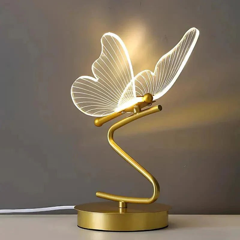 Vlinder LED Tafellamp - 3 Lichtstanden