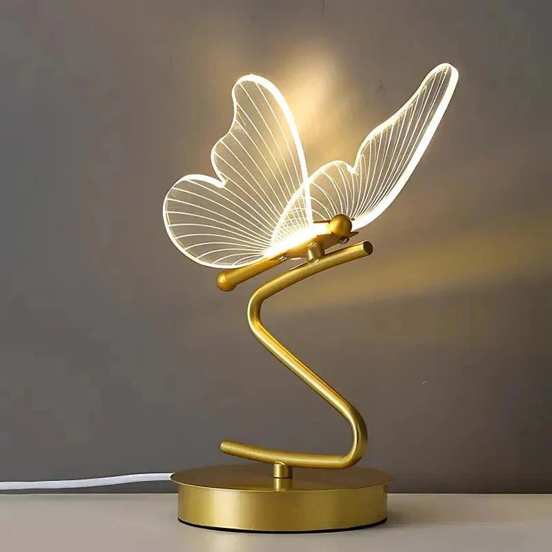 Vlinder LED Tafellamp - 3 Lichtstanden