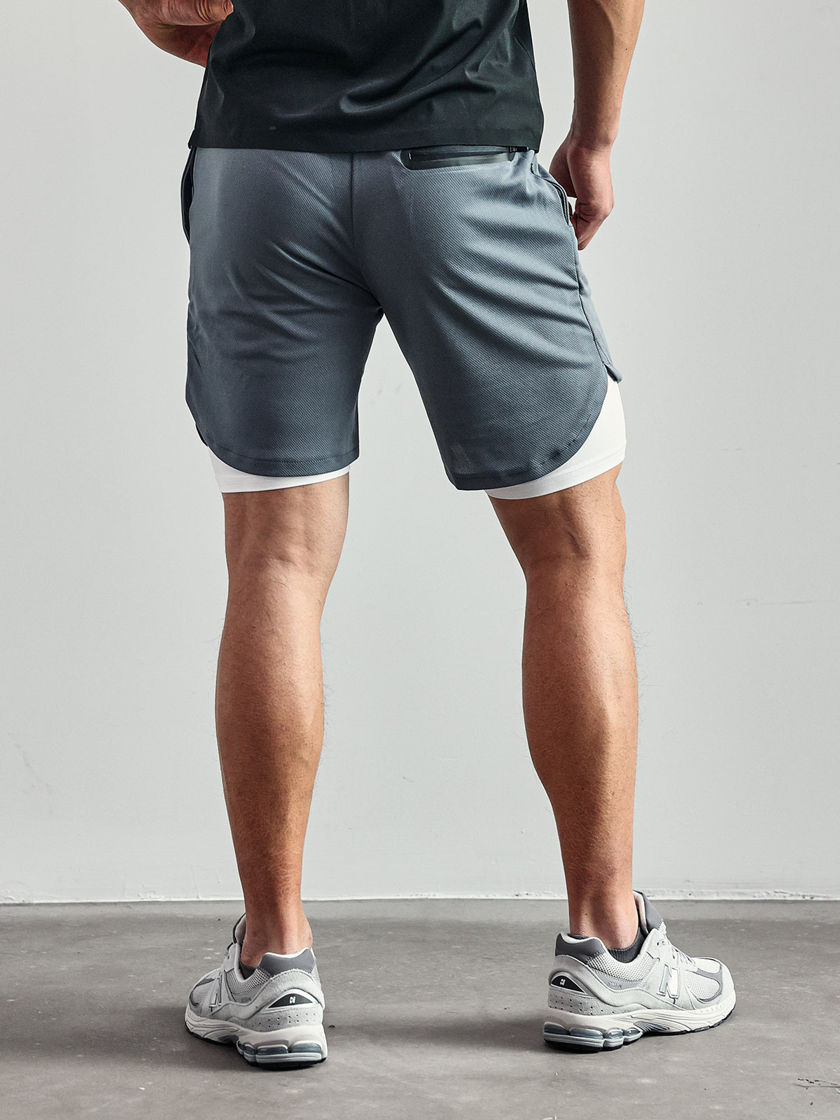 SportFit - 2 in 1 Mesh Korte Broek met Voering