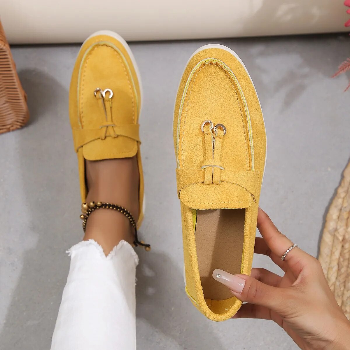 Ann-Sophie | Suède Loafers